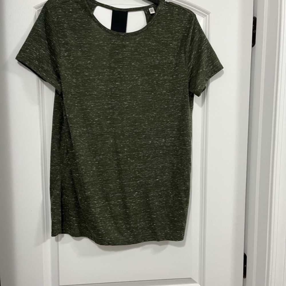 Army Green Large Victoria Secrets Exercise Shirt.